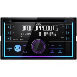 KW-DB95BT - 2 DIN méretű autórádió Bluetooth-tal, FM és DAB+ rádióvevővel